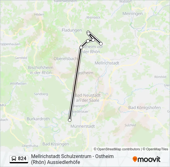 824 Bus Line Map