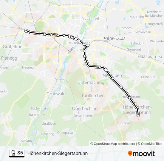S5 Train Line Map