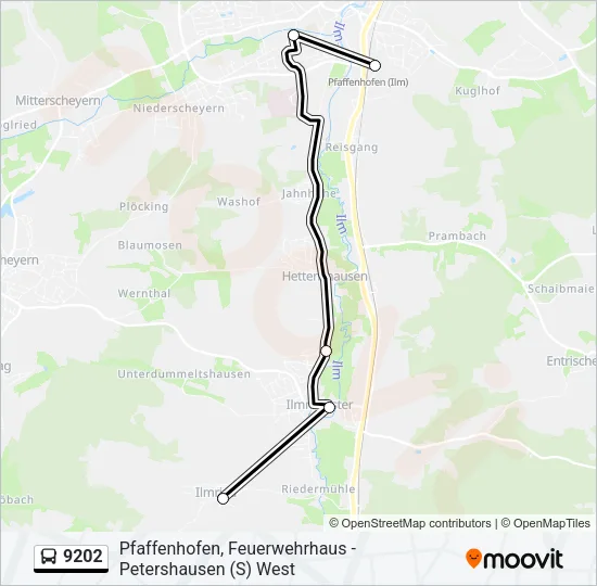 9202 Bus Line Map