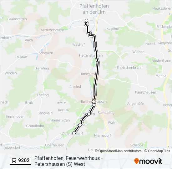 9202 Bus Line Map