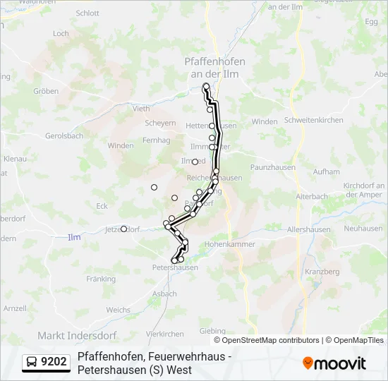 9202 Bus Line Map