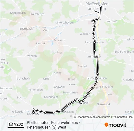 9202 Bus Line Map