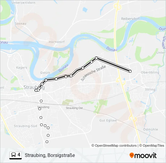4 Bus Line Map