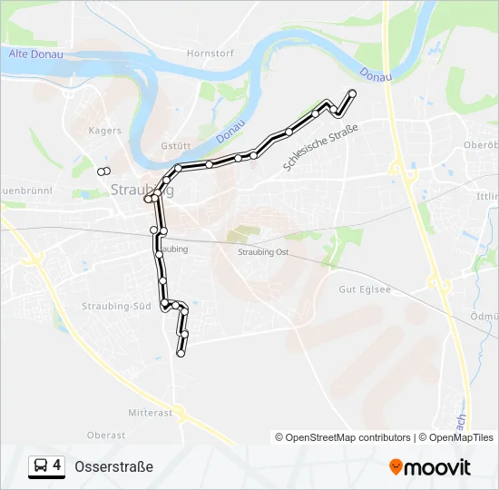 4 Bus Line Map