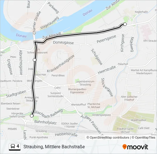 4 Bus Line Map
