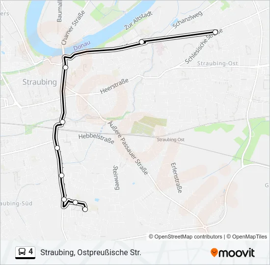 4 Bus Line Map