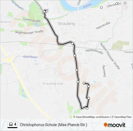 4 Bus Line Map