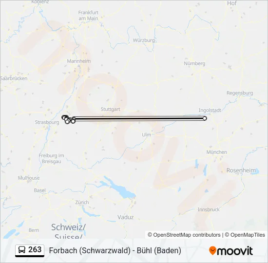 263 Bus Line Map