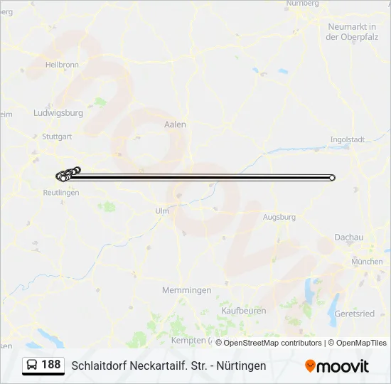 188 Bus Line Map