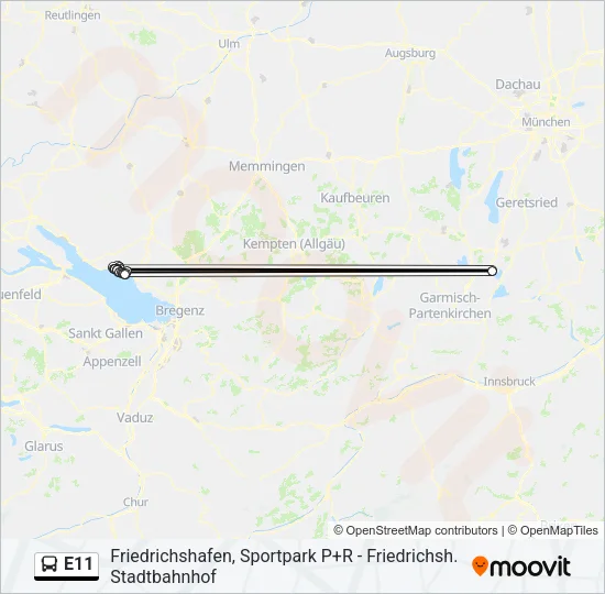 E11 Bus Line Map