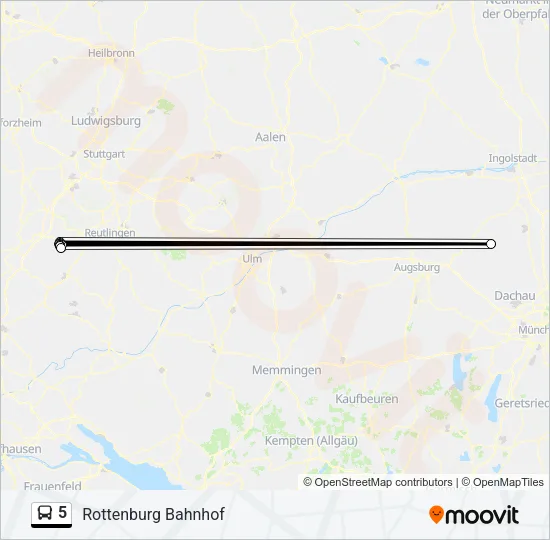 5 Bus Line Map