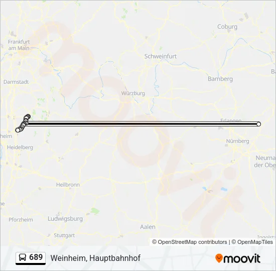 689 Bus Line Map