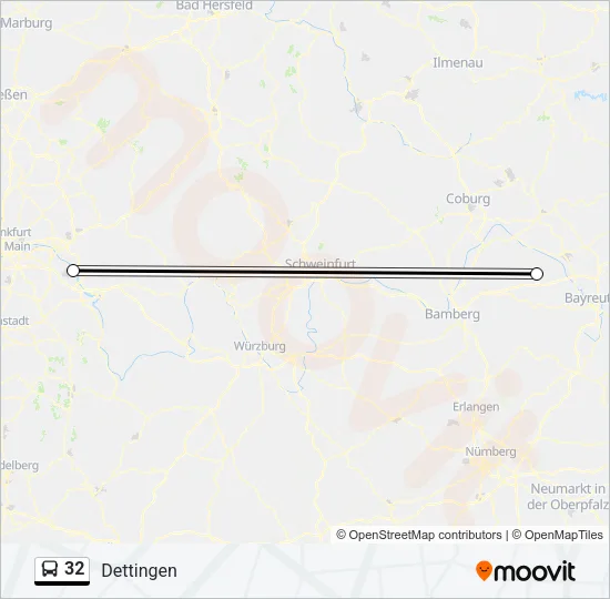 32 Bus Line Map