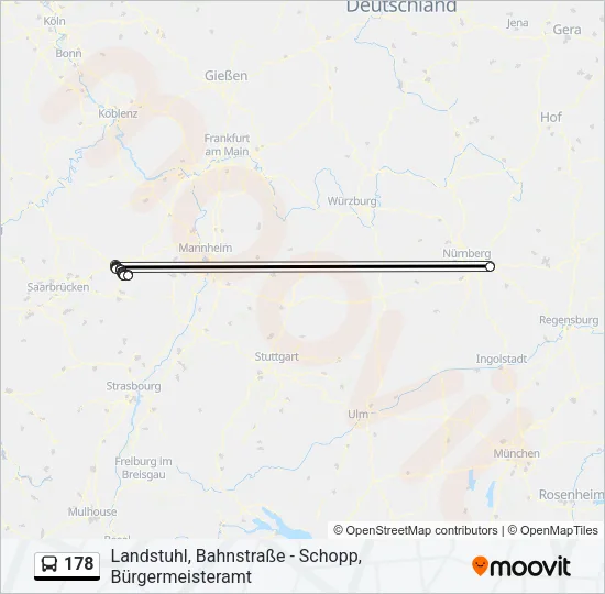 178 Bus Line Map