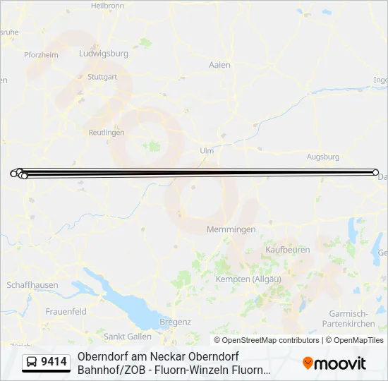 9414 Bus Line Map