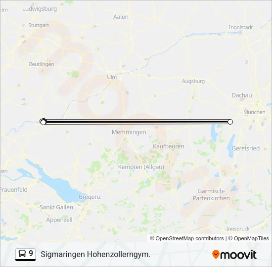 9 Bus Line Map