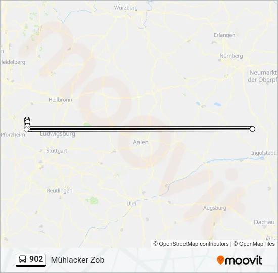 902 Bus Line Map