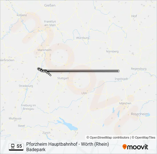 S5 Train Line Map