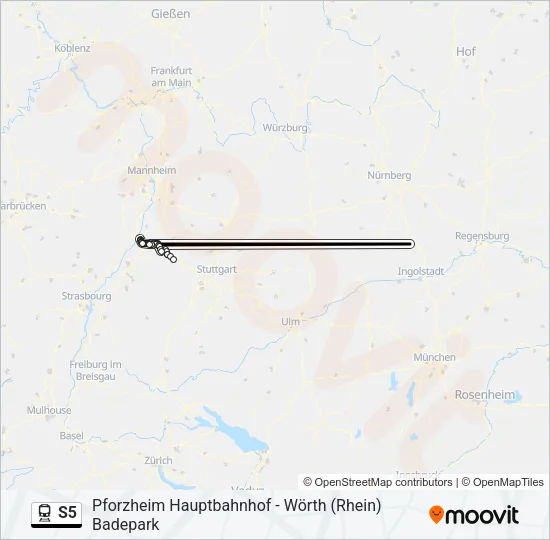 S5 Train Line Map