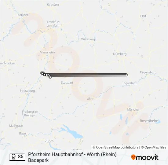 S5 Train Line Map