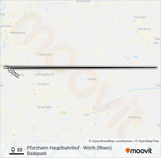 S5 Train Line Map