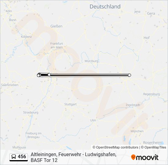 456 Route: Schedules, Stops & Maps - Ludwigshafen, Basf Tor 12 (Updated)
