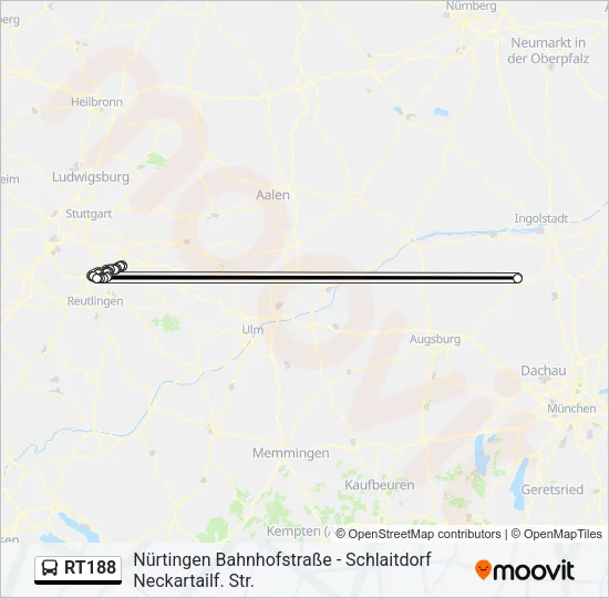 RT188 Bus Line Map