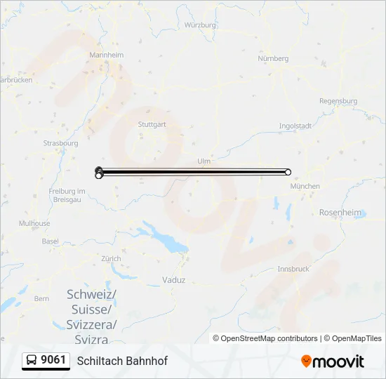 9061 Bus Line Map