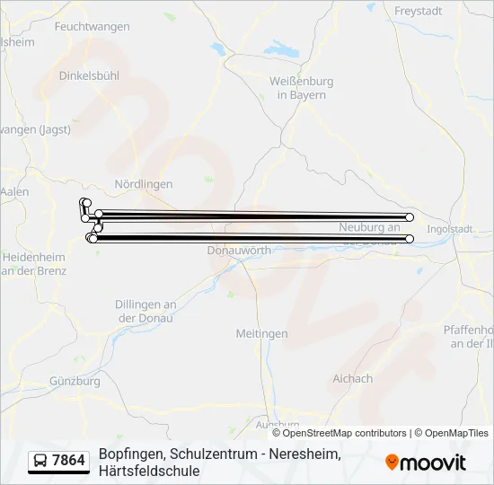 7864 Bus Line Map