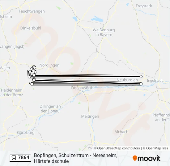 7864 Bus Line Map