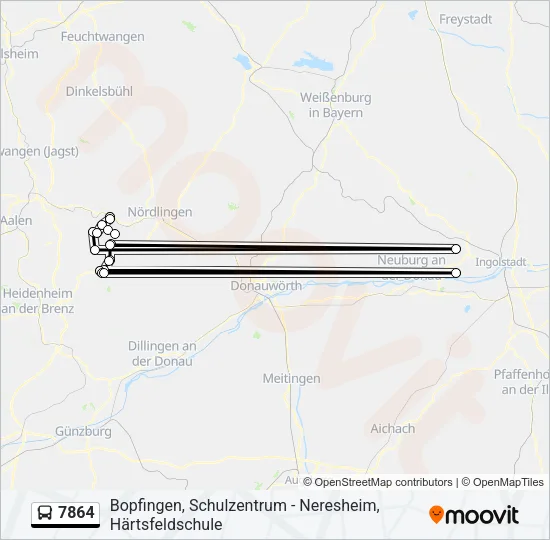 7864 Bus Line Map