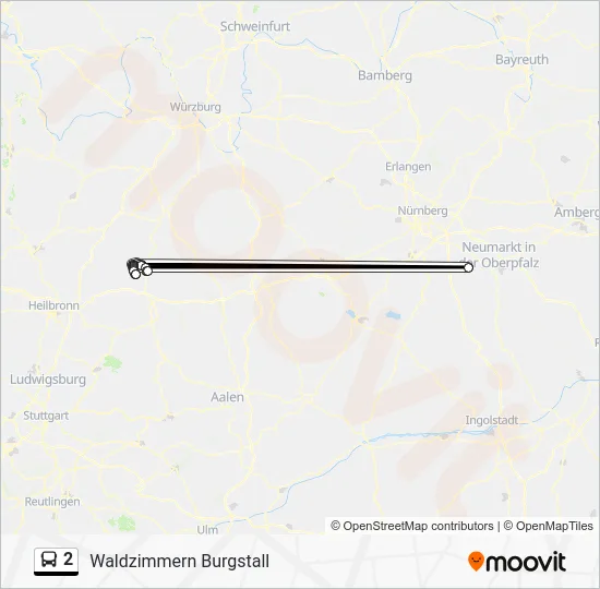 Автобус 2: карта маршрута