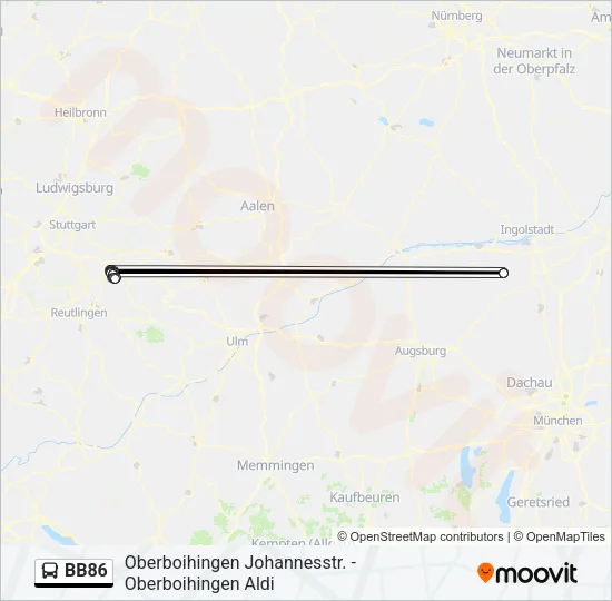 BB86 Bus Line Map