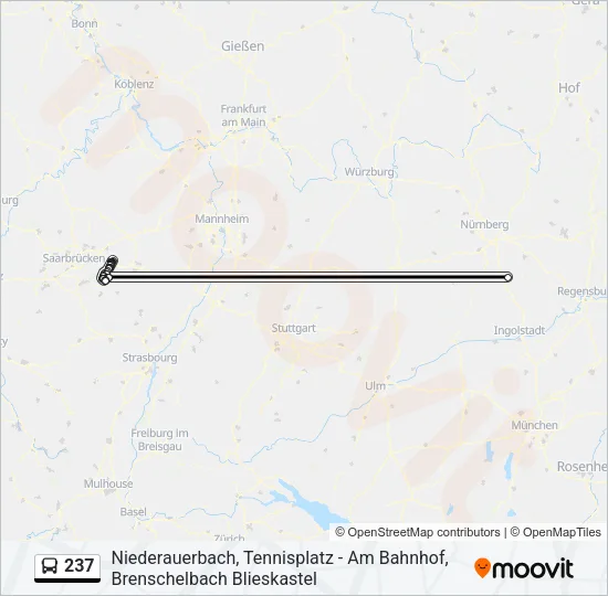 237 Bus Line Map