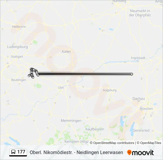177 Bus Line Map