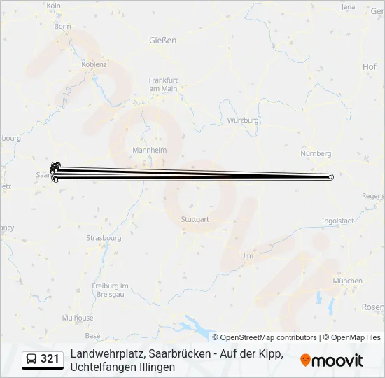 321 Bus Line Map