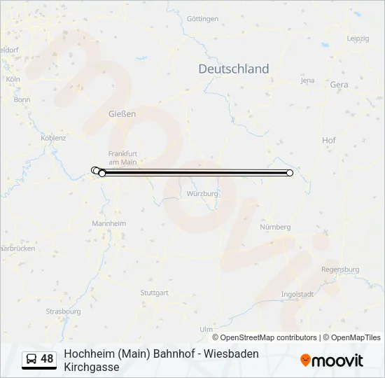48 Bus Line Map