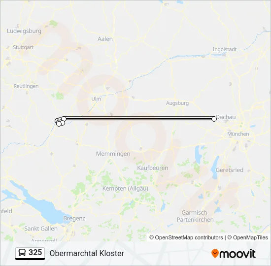 325 Bus Line Map