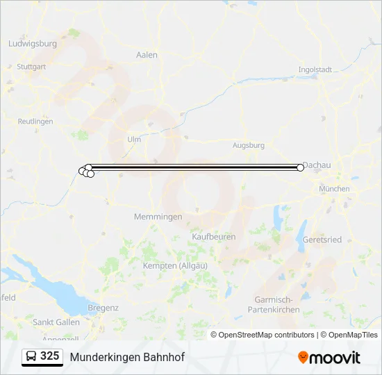 325 Bus Line Map
