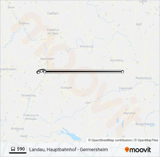 590 Bus Line Map