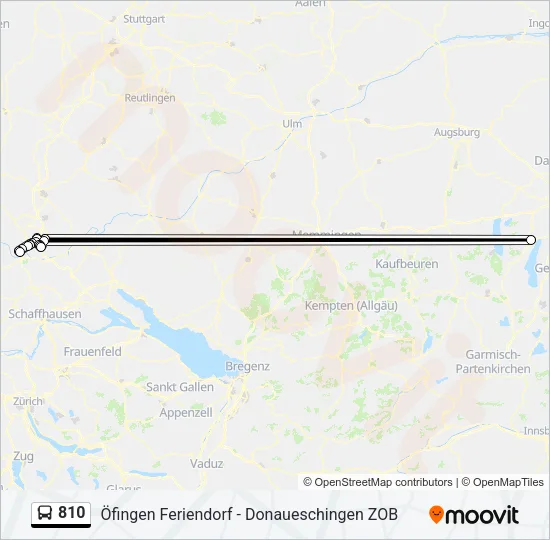 810 Bus Line Map