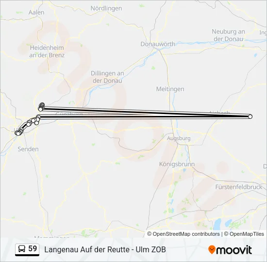 59 Bus Line Map