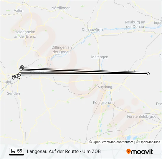 59 Bus Line Map