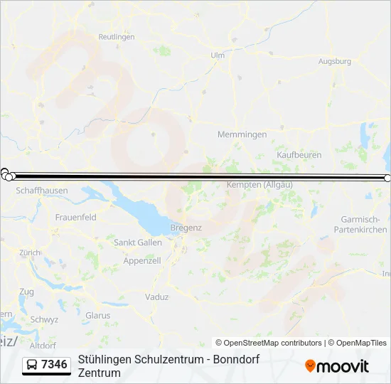 7346 Bus Line Map