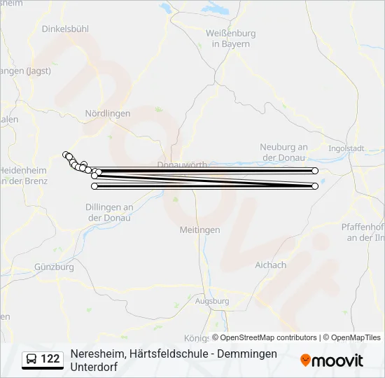 122 Bus Line Map