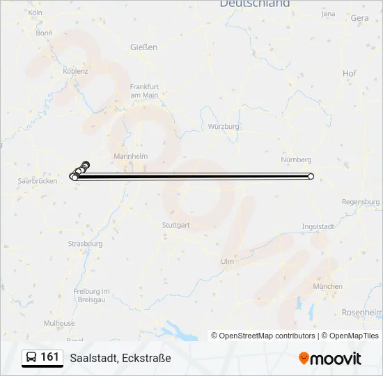 161 Bus Line Map