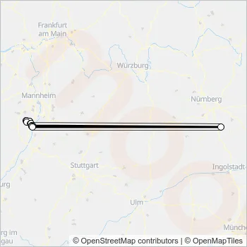 599 Bus Line Map