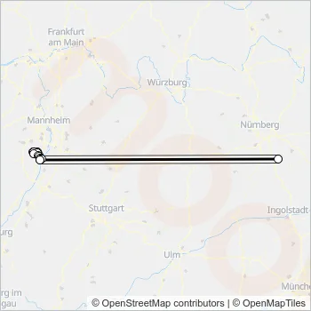 599 Bus Line Map