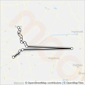 RE50 Train Line Map