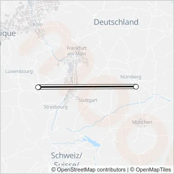 154 Bus Line Map